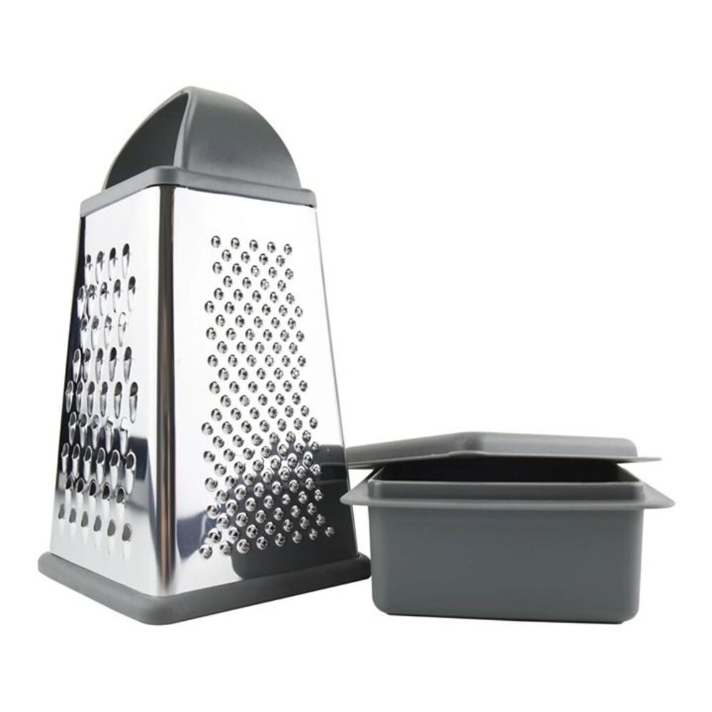 TOVOLO Elements 4 Sided Stainless Steel Box Grater With Storage BIn - Picture 2 of 3